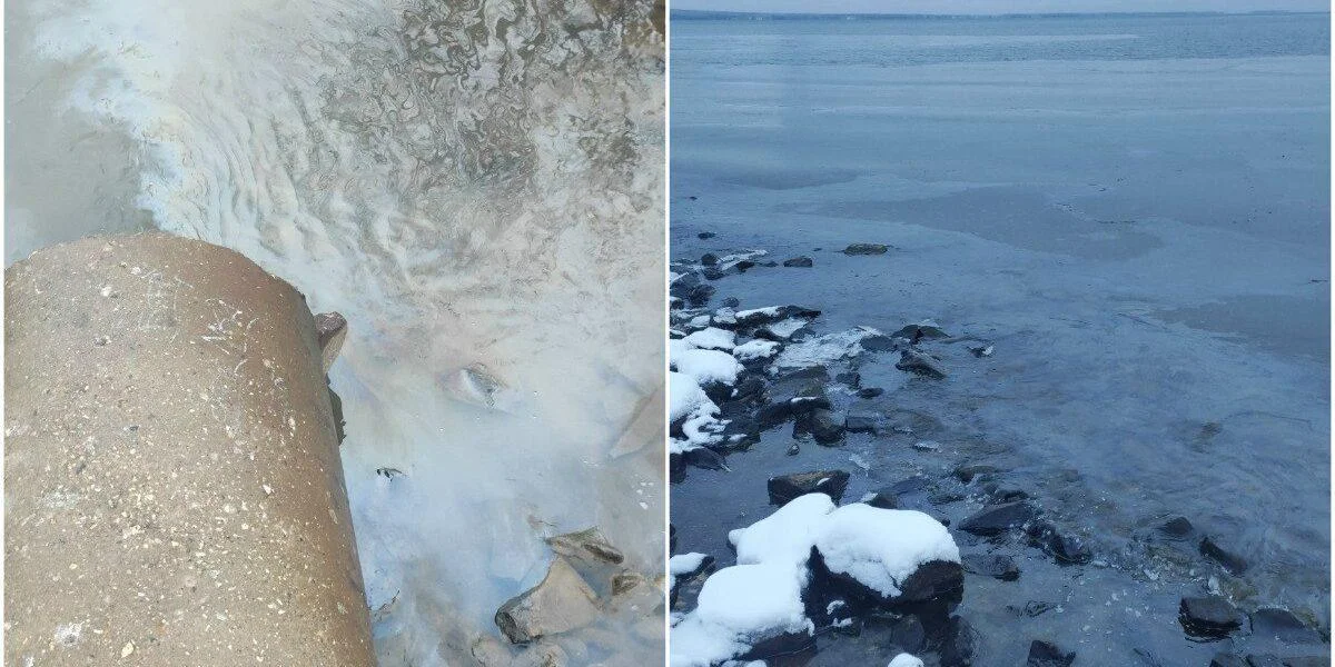 В&nbsp;Петрозаводске в&nbsp;Онежское озеро стекает подозрительная жидкость, похожая на&nbsp;нефтепродукты