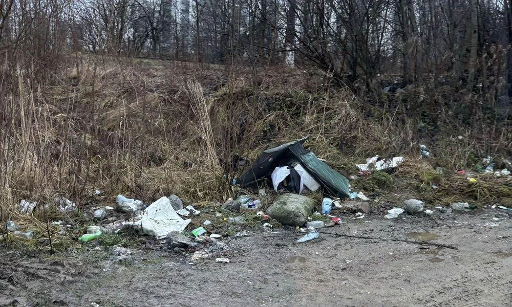 РЖД&nbsp;засоряют земли в&nbsp;Мурино: свалку покрышек нашли в&nbsp;полосе отвода железной дороги