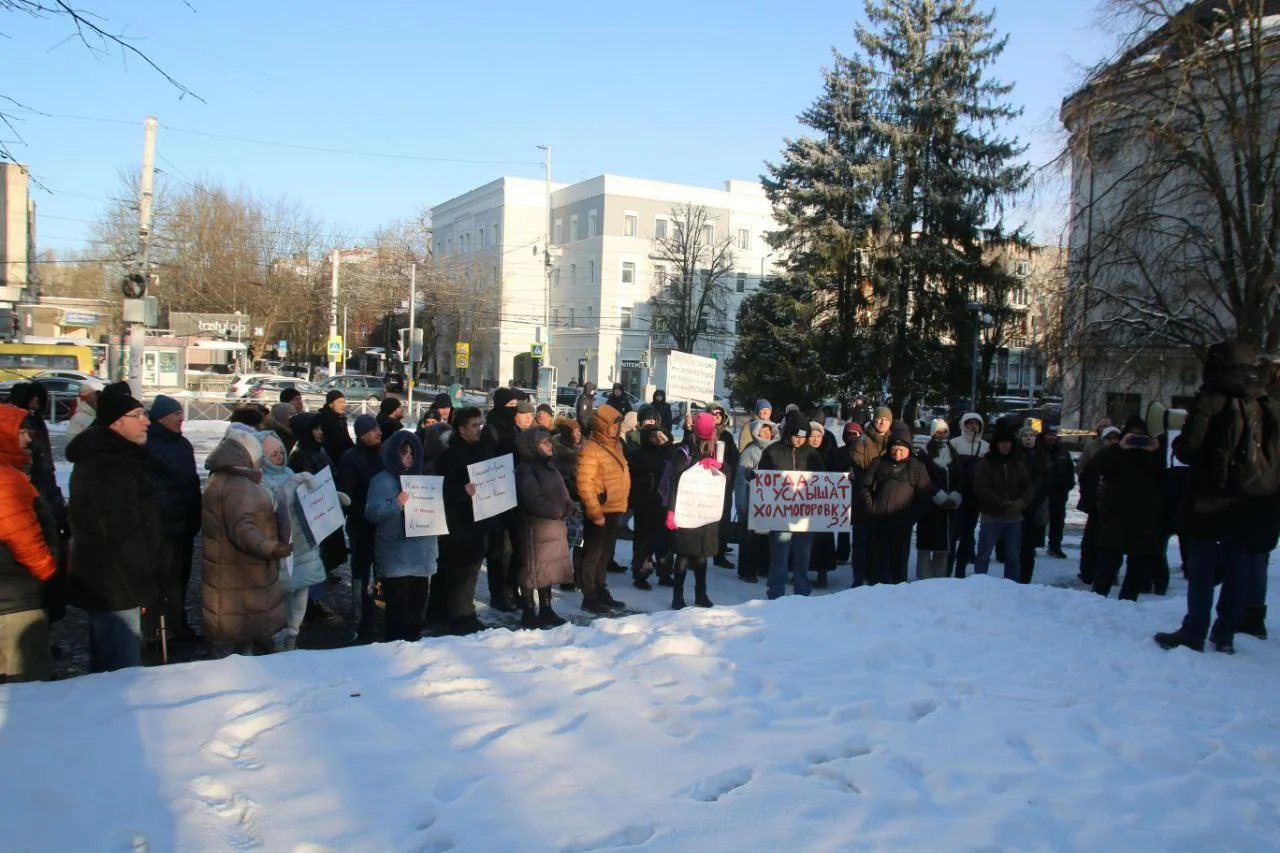 Калининград вышел на митинг за зелёные зоны, трамвай и право голоса
