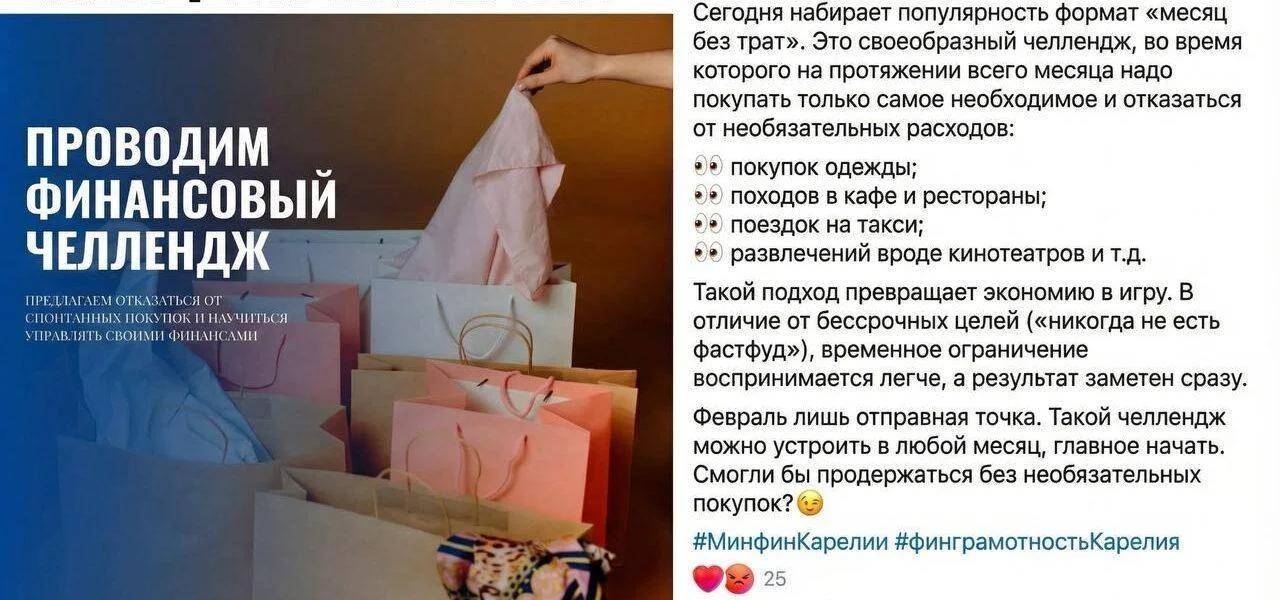 Минфин Карелии попал под&nbsp;волну критики из‑за&nbsp;«челленджа без&nbsp;трат»